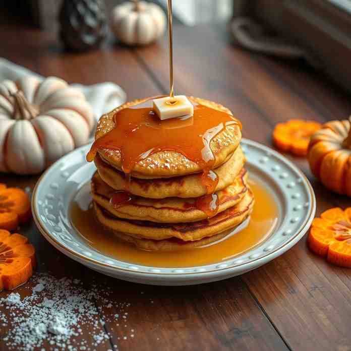 Fluffy Pumpkin Pancakes - Breakfast